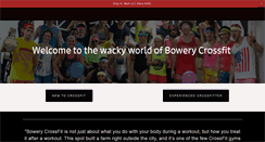 Desktop Screenshot of bowerycrossfit.com