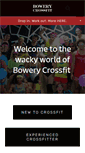 Mobile Screenshot of bowerycrossfit.com