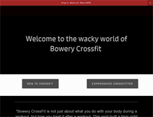 Tablet Screenshot of bowerycrossfit.com